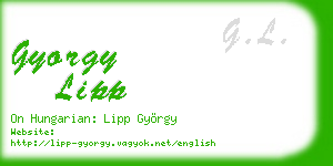 gyorgy lipp business card