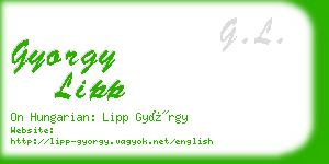 gyorgy lipp business card